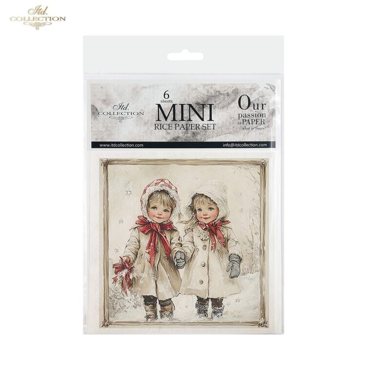 RSM200 COLECȚIA ITD MINI HÂRTIE DE OREZ K-CT 6BUC 14.8X14.8CM - RSM200 - Imagine 1