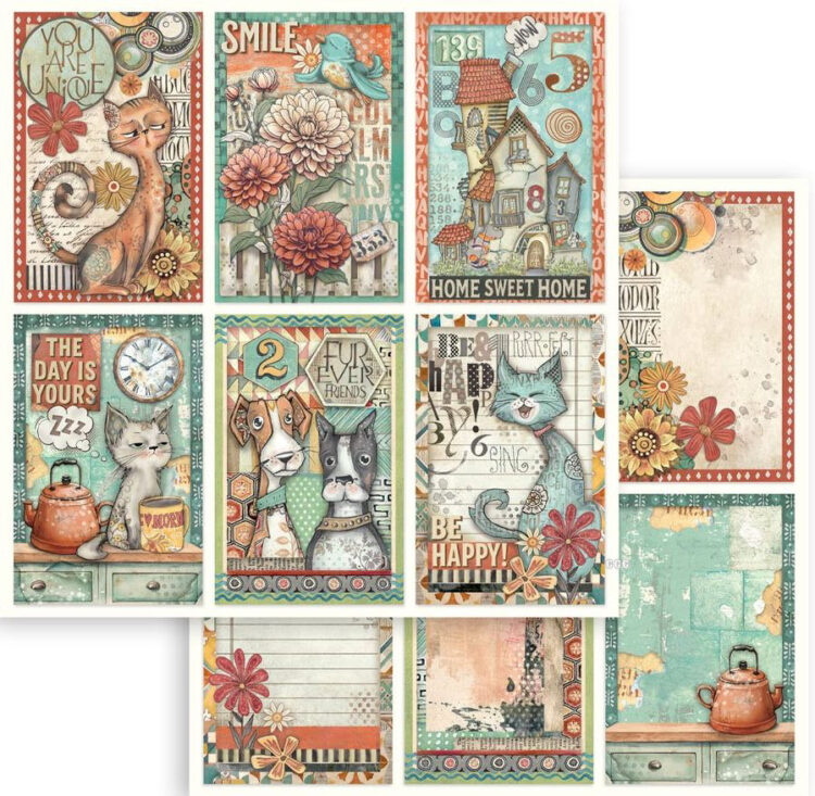 SBB1102_1 STAMPERIA FURRY FRIENDS CARTON 30.5/30.5CM - SBB1102 - Imagine 1