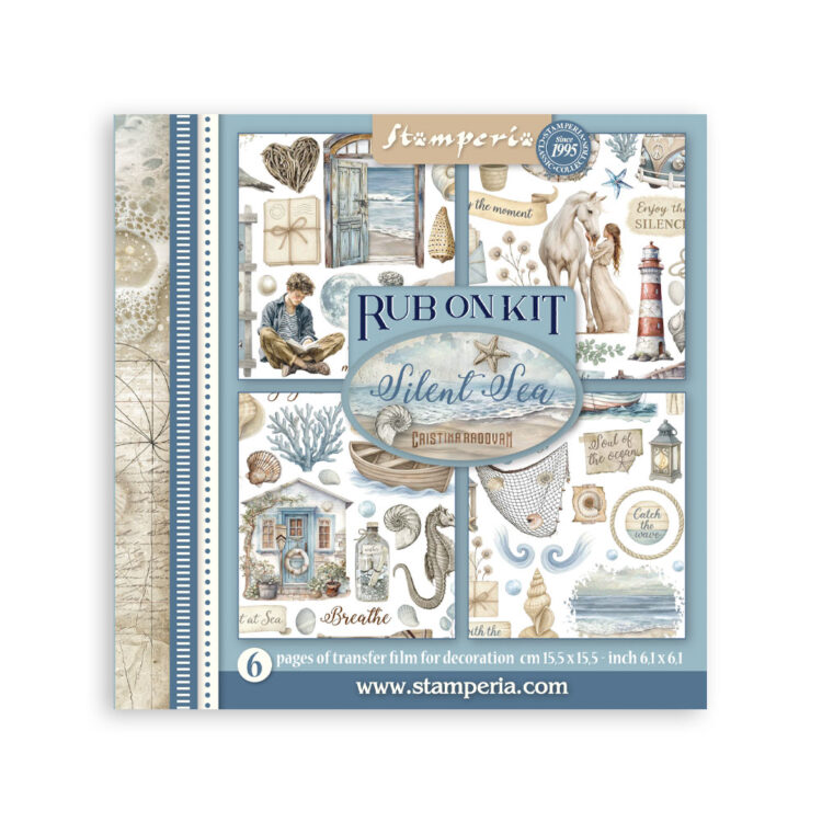 STAMPERIA SILENT SEA RUB PE KIT DFLRBX06 - Imagine 1