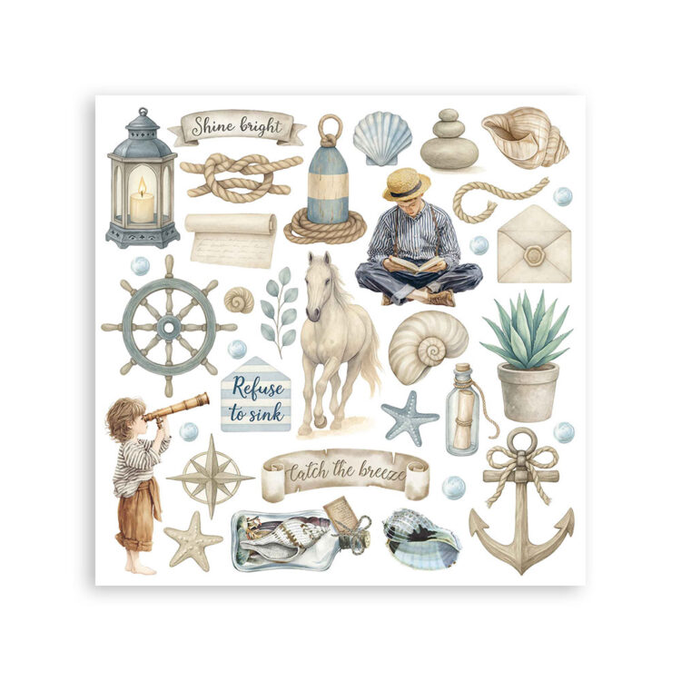 STAMPERIA SILENT SEA RUB PE KIT DFLRBX06 - Imagine 6