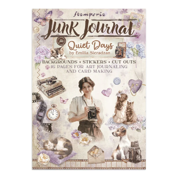 080090 STAMPERIA QUIET DAYS JUNK JOURNAL - SBJK08 - Imagine 1