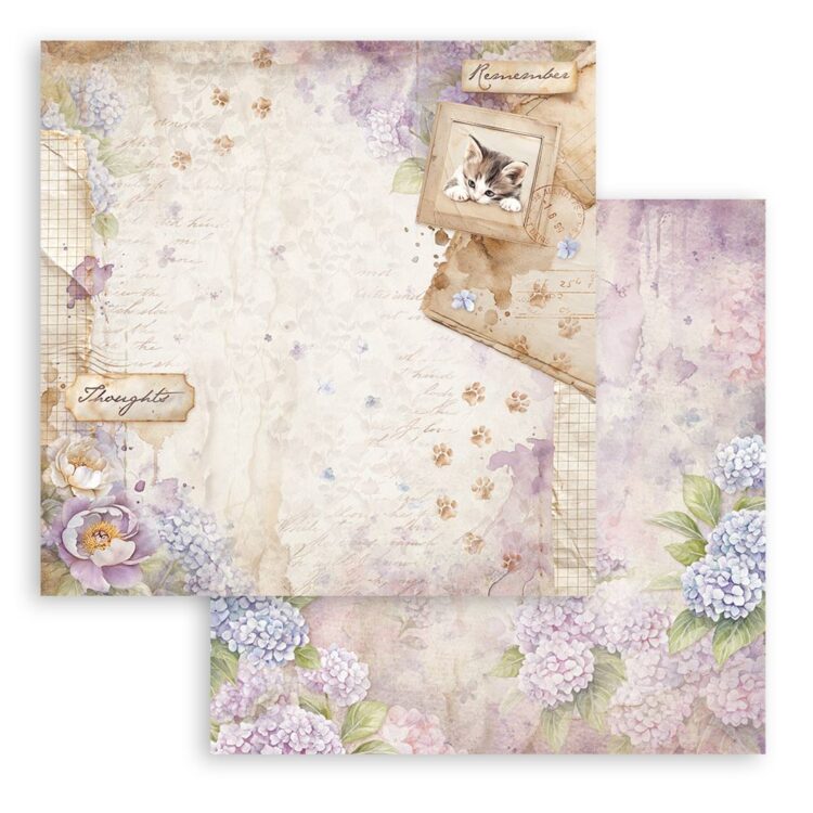 110903 STAMPERIA QUIET DAYS CARTON 30,5/30,5CM - SBB1109 - Imagine 1