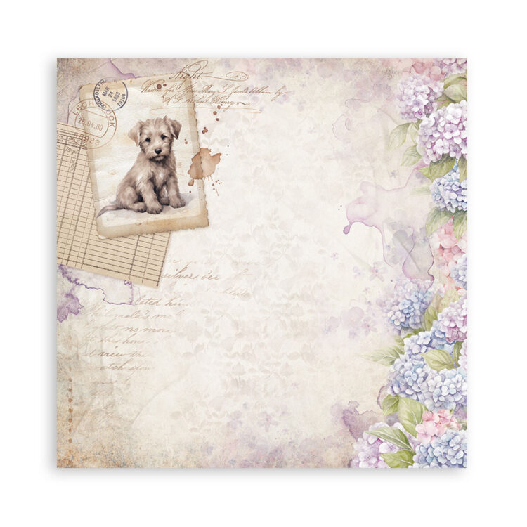 STAMPERIA QUIET DAYS BLOCK PAPER 20,3/20,3 CM - SBBS134 - Imagine 4