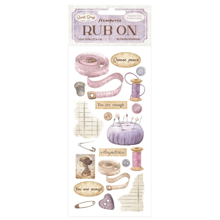 204007 STAMPERIA QUIET DAYS RUB PE 10,16/21,6CM - DFLRB204 - Imagine 1
