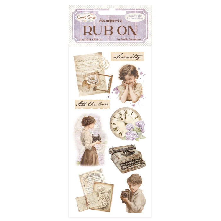 205004 STAMPERIA QUIET DAYS FREACĂ PE 10,16/21,6CM - DFLRB205 - Imagine 1