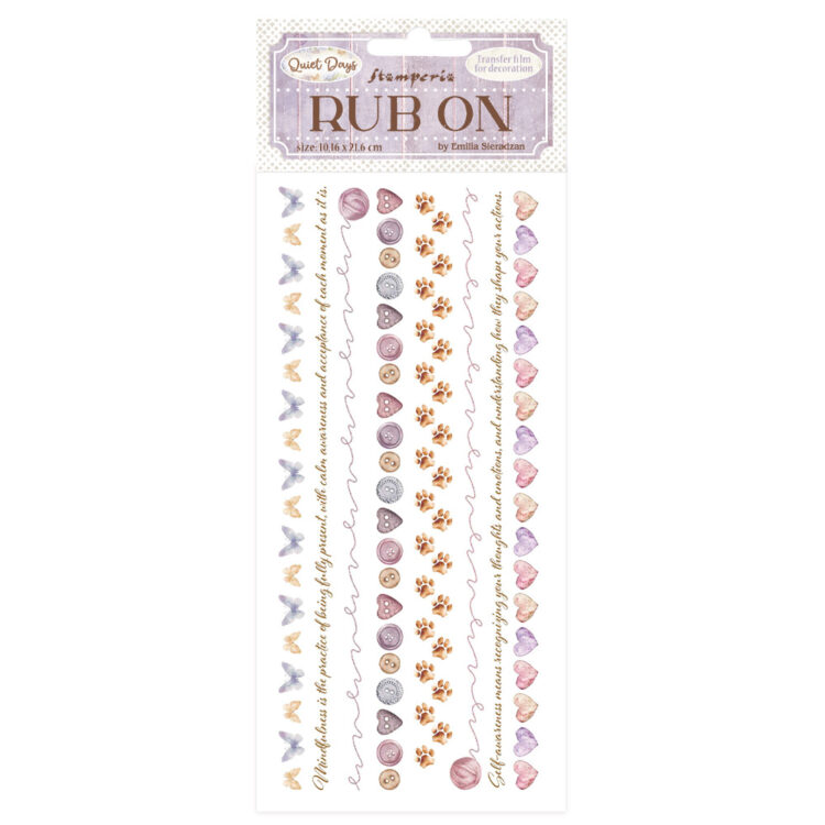 STAMPERIA QUIET DAYS FRECARE PE 10,16/21,6CM - DFLRB207 - Imagine 1