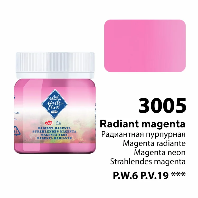720150 MASTER CLASS TEMPERA COMBAT 40 ML. - MAGENTA RADIANT 17203005 - Imagine 1