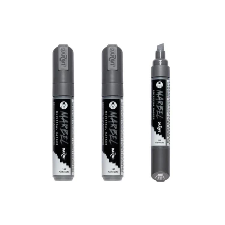 MARKER ACRILIC MARBEL 12 MM - ANTRACIT 158 - Imagine 4