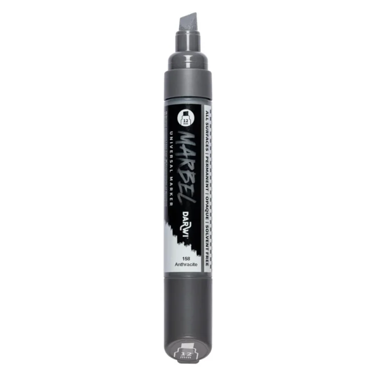 MARKER ACRILIC MARBEL 12 MM - ANTRACIT 158 - Imagine 2