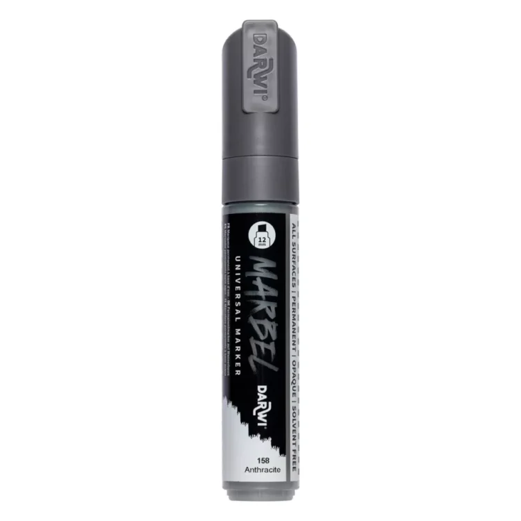 222158 MARKER ACRILIC MARBEL 12 MM - ANTRACIT 158 - Imagine 1