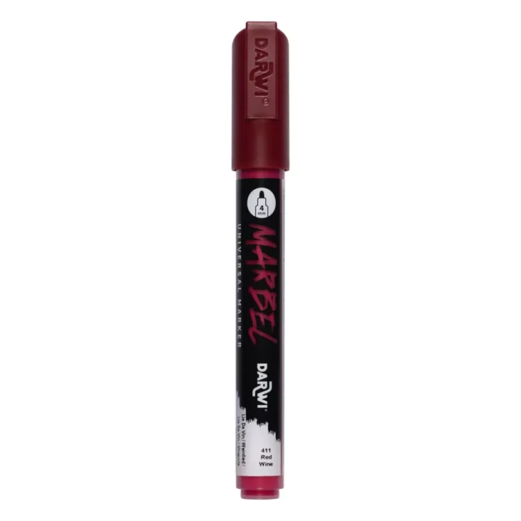 226411 1 MARKER ACRILIC MARBEL 4 MM - WINE LEES 411 - Imagine 1