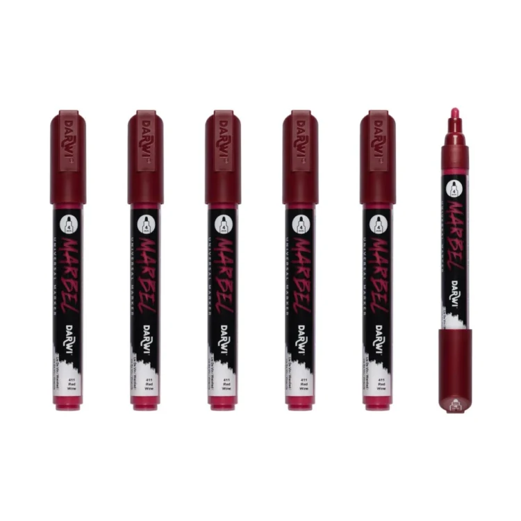 MARKER ACRILIC MARBEL 4 MM - WINE LEES 411 - Imagine 3