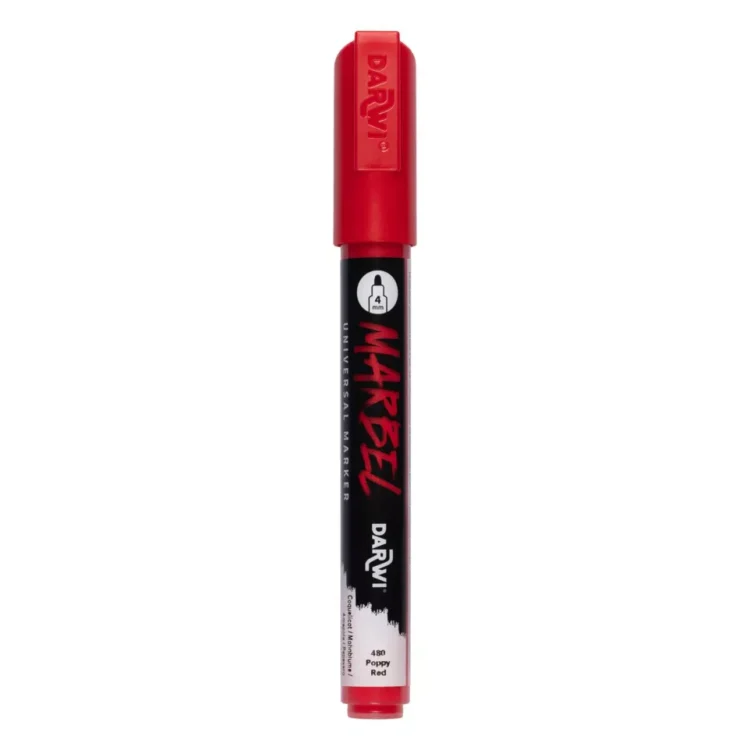 226480 1 MARKER ACRILIC MARBEL 4 MM - POPPY RED 480 - Imagine 1