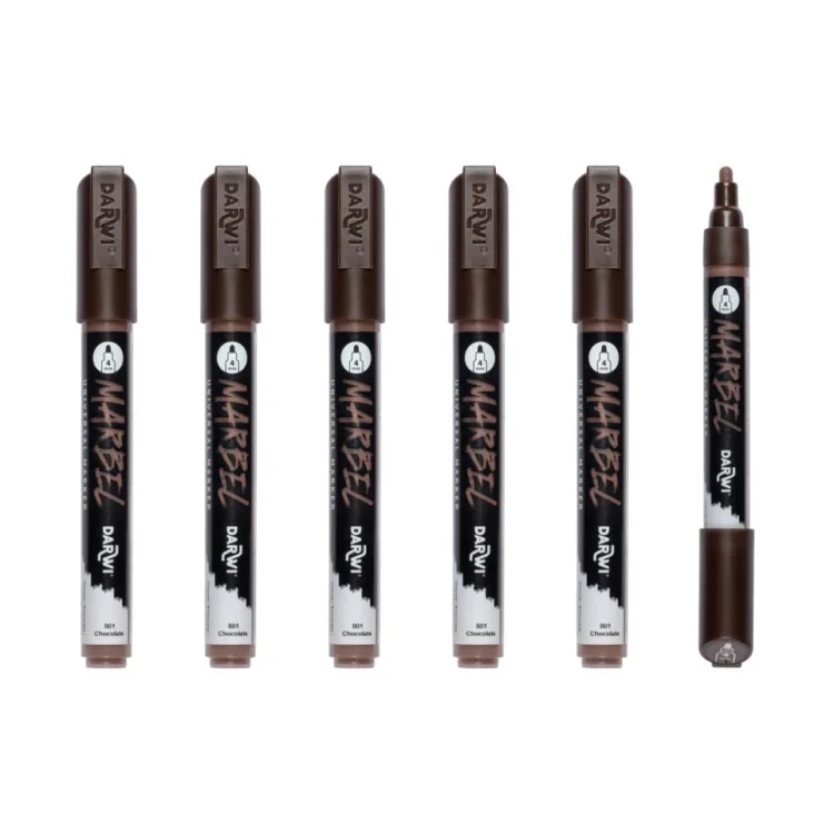 MARKER ACRILIC MARBEL 4 MM - CHOCOLATE 801 - Imagine 2