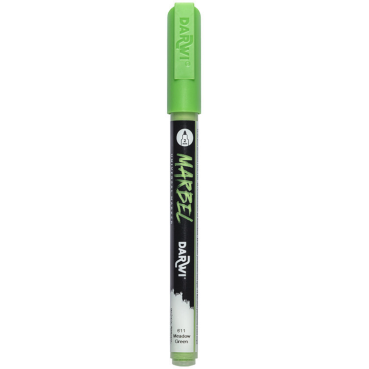 231611 1 MARKER ACRILIC MARBEL 2 MM - MEADOW GREEN 611 - Imagine 1