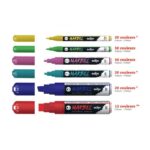 MARKER ACRILIC MARBEL 12 MM - ARGINT 080 - Imagine 2