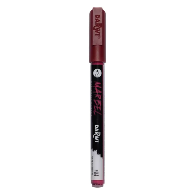 232411 2 MARKER ACRILIC MARBEL 2 MM - WINE LEES 411 - Imagine 1