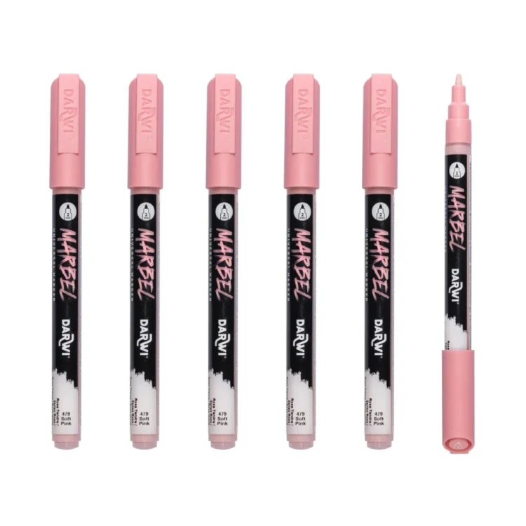 MARKER ACRILIC MARBEL 2 MM - ROZ PAL 479 - Imagine 3