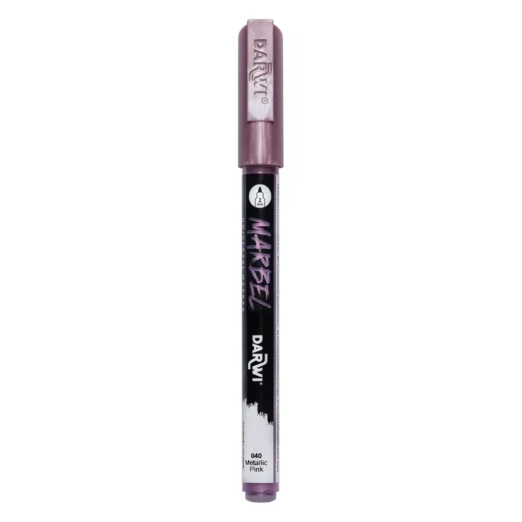 233040 1 MARKER ACRILIC MARBEL 2 MM - ROZ METALIZAT 040 - Imagine 1