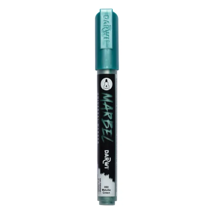 236060 1 MARKER ACRILIC MARBEL 4 MM - VERDE METALIC 060 - Imagine 1