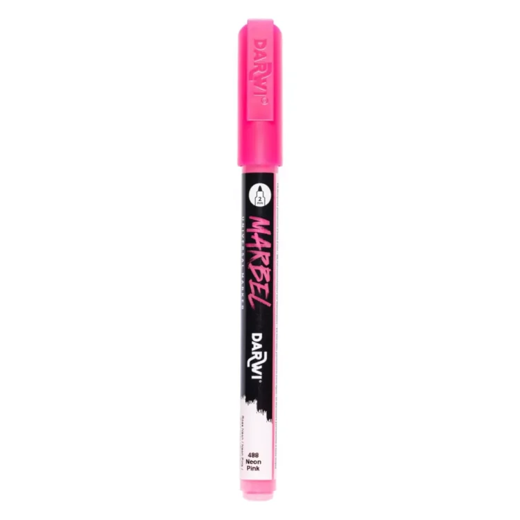 243488 1 MARKER ACRILIC MARBEL 2 MM - ROZ NEON 488 - Imagine 1