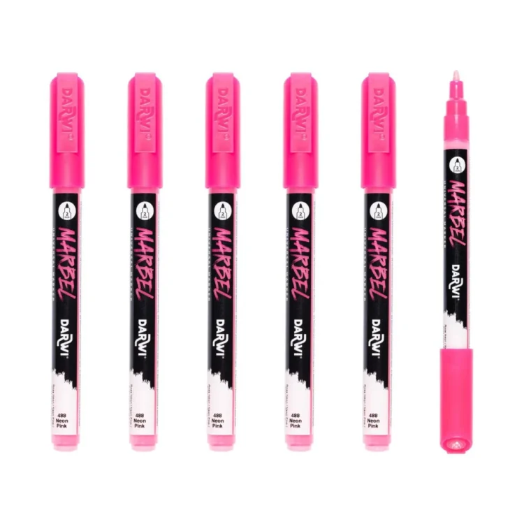 MARKER ACRILIC MARBEL 2 MM - ROZ NEON 488 - Imagine 2