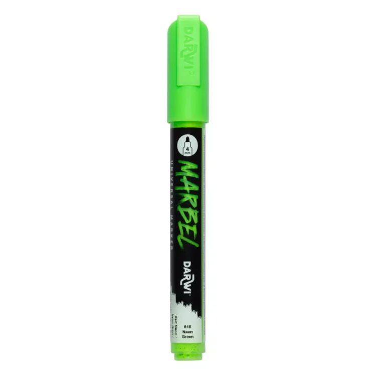 MARKER ACRILIC MARBEL 4 MM - VERDE NEON 618 - Imagine 1