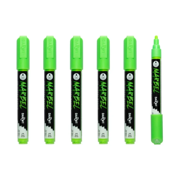 MARKER ACRILIC MARBEL 4 MM - VERDE NEON 618 - Imagine 2