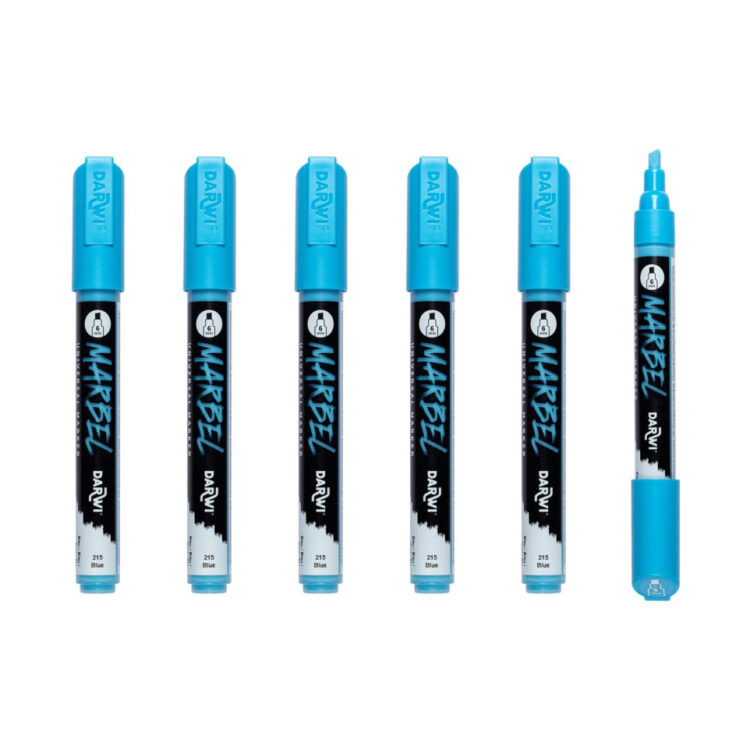 MARKER ACRILIC MARBEL 6 MM - BLUE 215 - Imagine 5