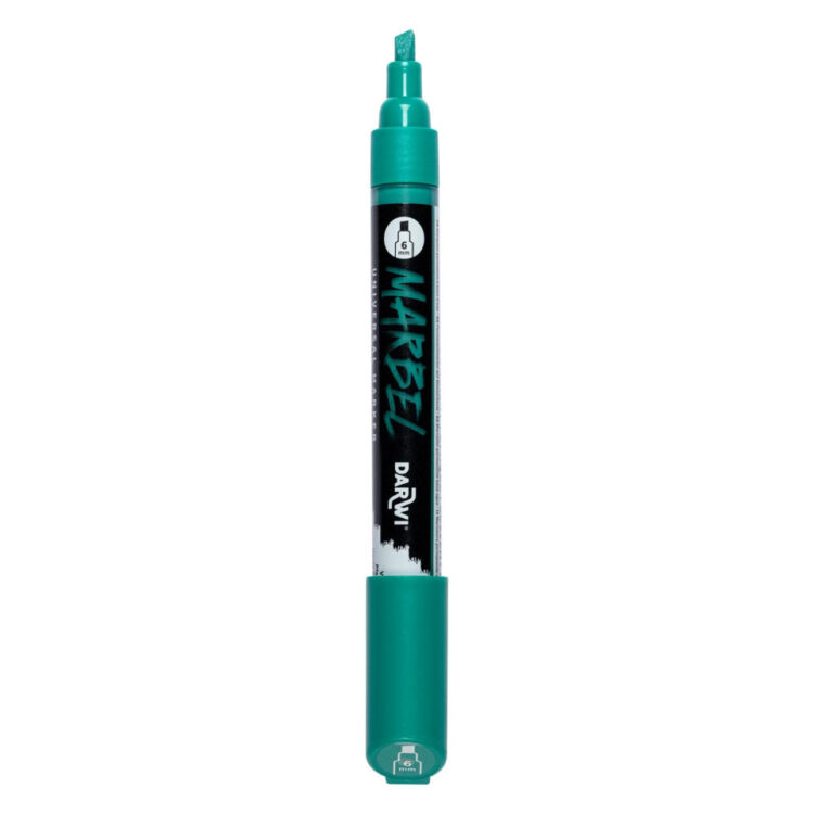 MARKER ACRILIC MARBEL 6 MM - VERDE PĂUN 610 - Imagine 3