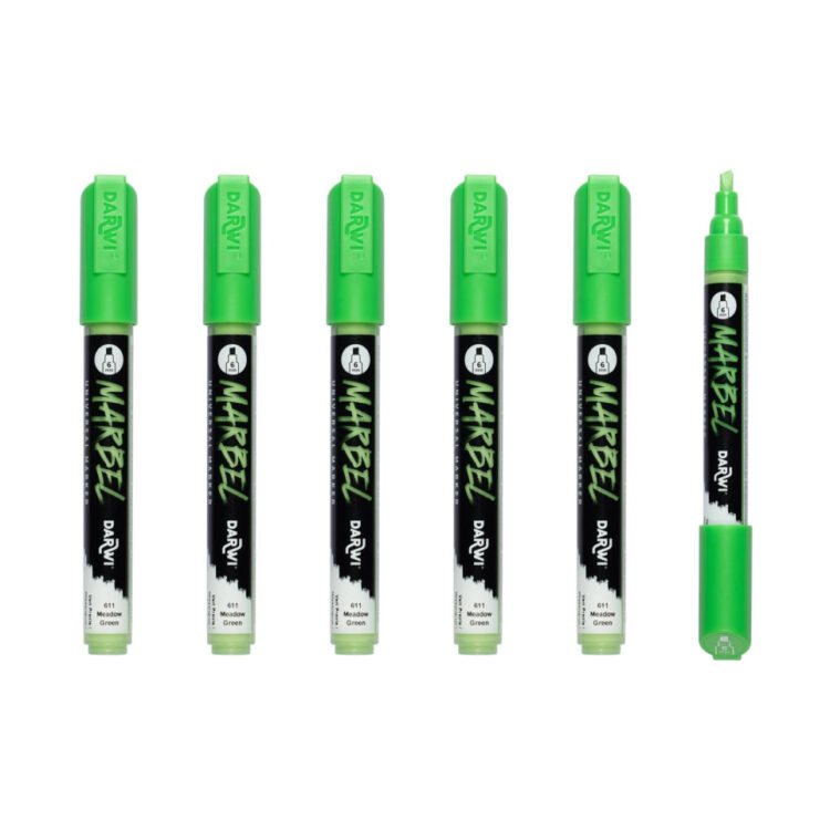 MARKER ACRILIC MARBEL 6 MM - MEADOW GREEN 611 - Imagine 4