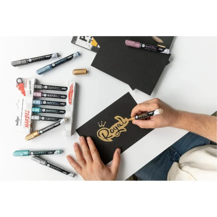 MARKER ACRILIC MARBEL 2 MM - GRASSHOPPER GREEN 616 - Imagine 3