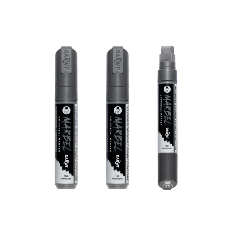 MARKER ACRILIC MARBEL 15 MM - ANTRACIT 158 - Imagine 3