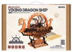 ROBOTIME 3D PUZZLE DIN LEMN VIKING DRAGON SHIP 229 PIESE, LK802 - Imagine 2