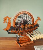 ROBOTIME 3D PUZZLE DIN LEMN VIKING DRAGON SHIP 229 PIESE, LK802 - Imagine 4
