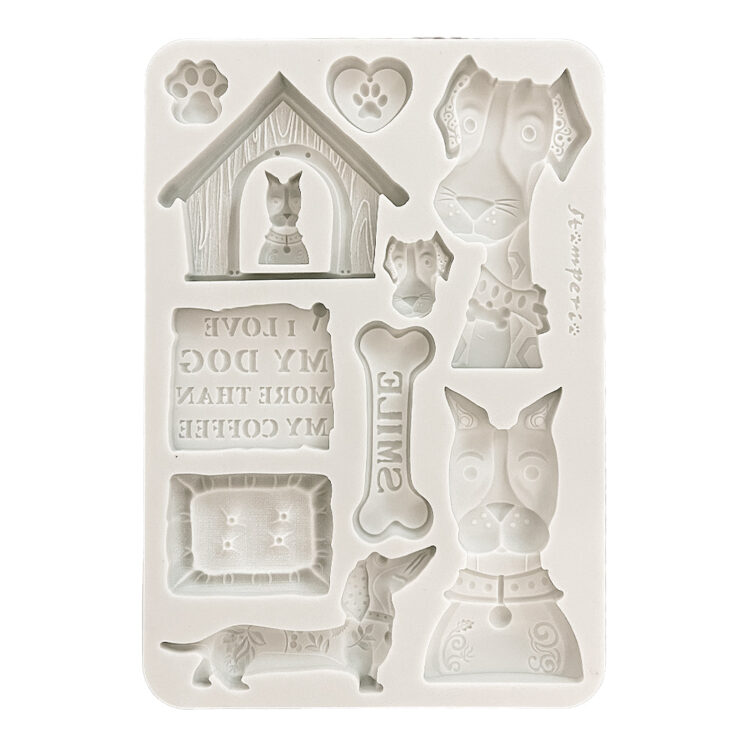 STAMPERIA FURRY FRIENDS MATRIȚĂ DIN SILICON KACMA590 - Imagine 2