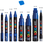 MARKER ACRILIC POSCA PC-1M, 0,7 MM - ALBASTRU - Imagine 2