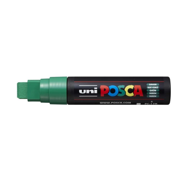 MARKER ACRILIC POSCA PC-17K 15 MM - VERDE - Imagine 1