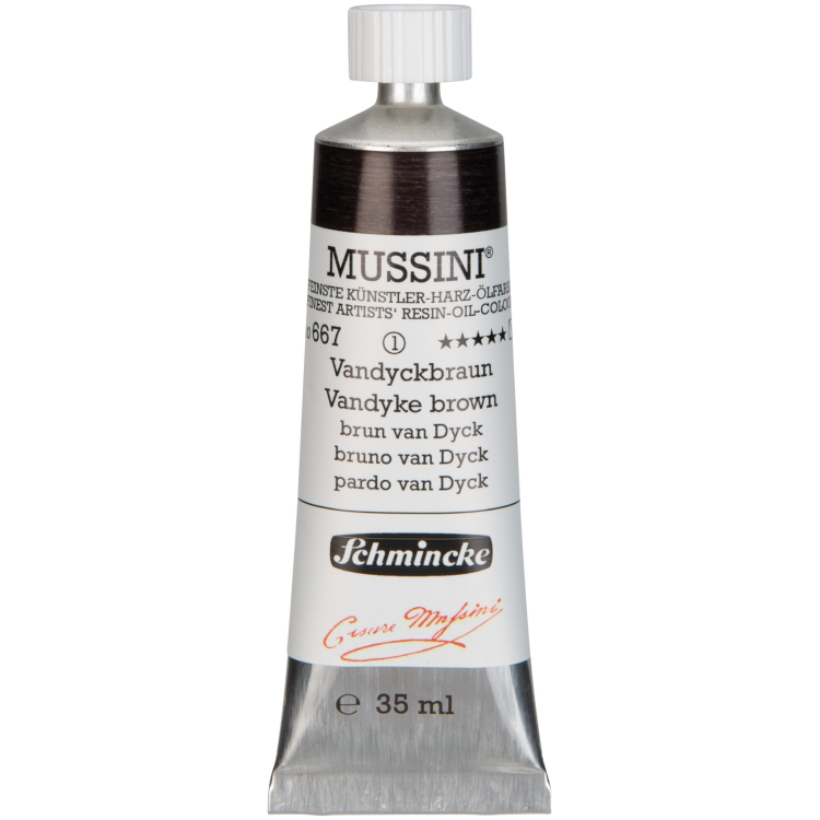 VOPSEA ÎN ULEI SCHMINCKE 35 ML MUSSINI VANDYKE BROWN - Imagine 1