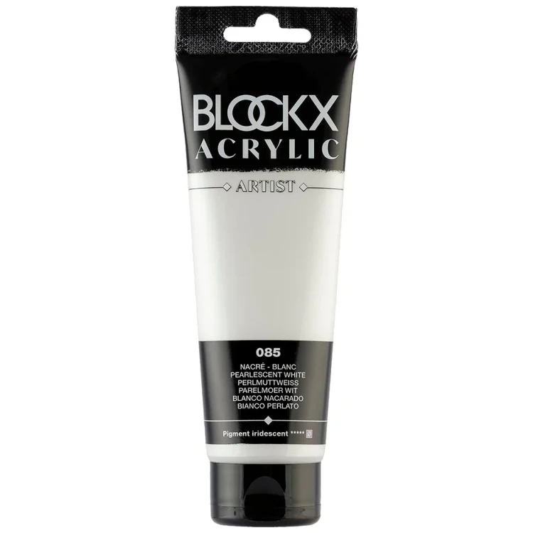 982169 VOPSEA ACRILICĂ BLOCKX ALB PERLAT 120ML 60085BXC - Imagine 1