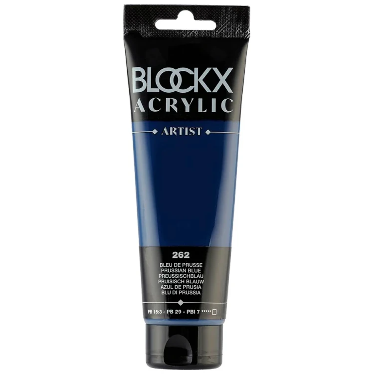 982185 VOPSEA ACRILICĂ BLOCKX ALBASTRU PRUSAC 120ML 60262BXC - Imagine 1