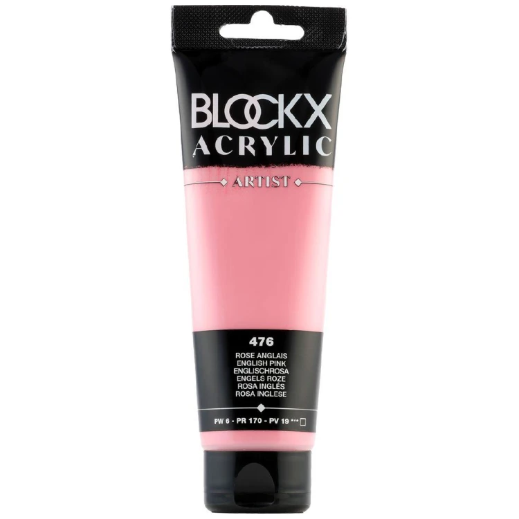 982198 BLOCKX ACRYLIC PAINT ENGLISH PINK 120ML 60476BXC - Imagine 1