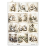 ITD COLLECTION DECOUPAGE RICE PAPER A3 - R1618L