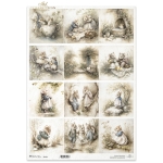 ITD COLLECTION DECOUPAGE RICE PAPER A3 - R1619L