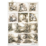 ITD COLLECTION DECOUPAGE RICE PAPER A3 - R1620L