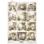 ITD COLLECTION DECOUPAGE RICE PAPER A4 - R2778