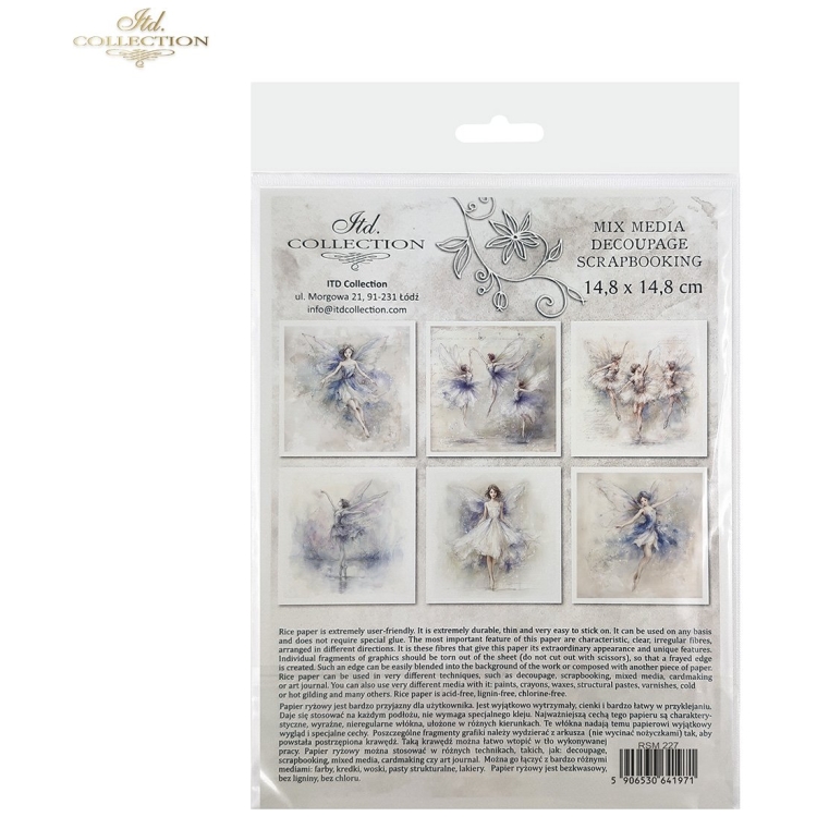ITD COLLECTION MINI HÂRTIE DE OREZ K-CT 6PCS 14.8X14.8CM - RSM227 - Imagine 8