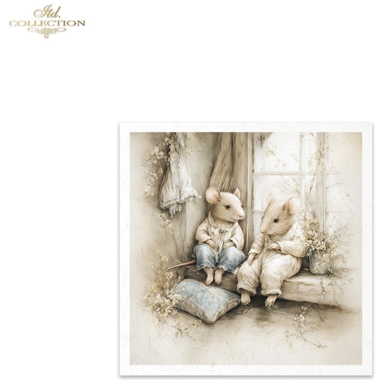COLECȚIA ITD MINI DIN HÂRTIE DE OREZ K-CT 6PCS 14.8X14.8CM – RSM228 - Imagine 7