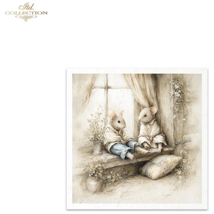ITD COLLECTION MINI RICE PAPER K-CT 6PCS 14.8X14.8CM - RSM233 - Imagine 5