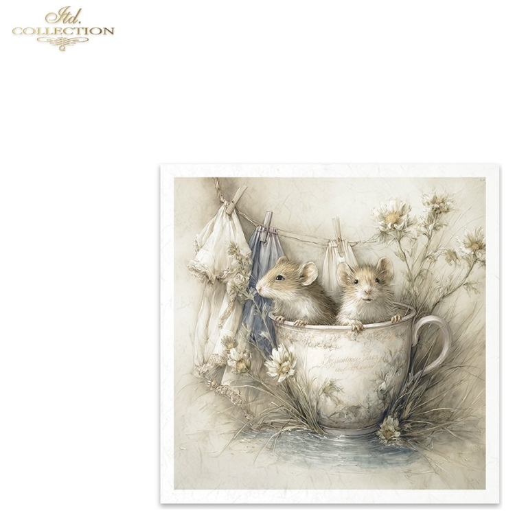 ITD COLLECTION MINI RICE PAPER K-CT 6PCS 14.8X14.8CM - RSM235 - Imagine 7